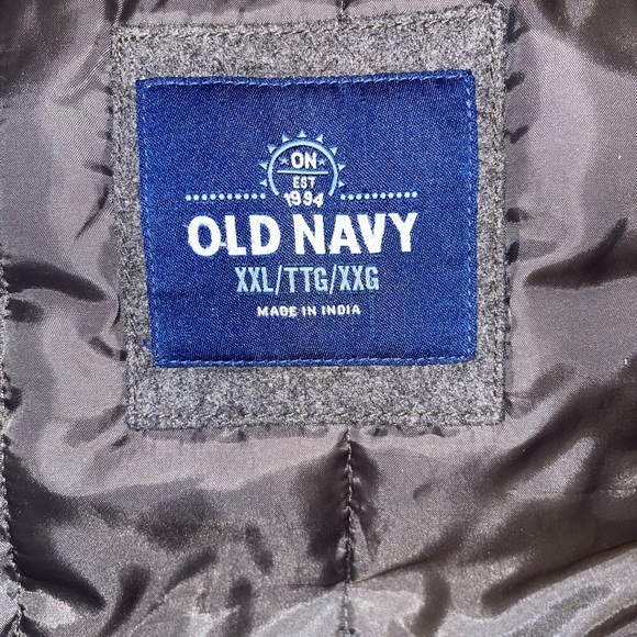 Men’s Gray Fleece Wool Jacket Big and Tall casual coats outdoor apparel - Picture 6 of 6